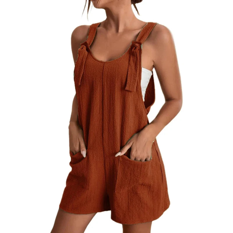 Women’s Casual Summer Romper with Pockets – Stylish & Comfortable