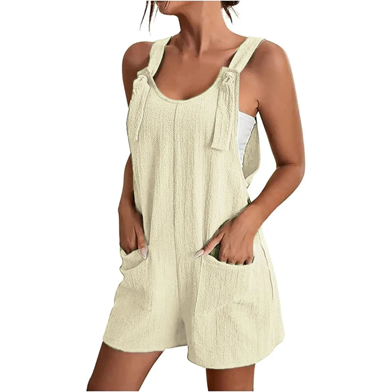 Women’s Casual Summer Romper with Pockets – Stylish & Comfortable