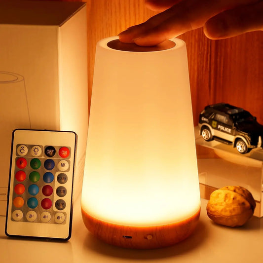 GB Touch & Remote Control Lamp – 13 Colors, Portable & USB Rechargeable