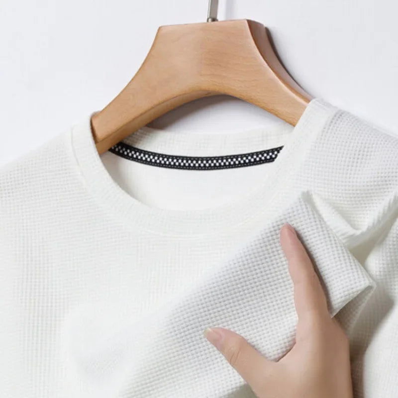 Men’s Summer Waffle T-shirt – Lightweight, Stylish & Breathable