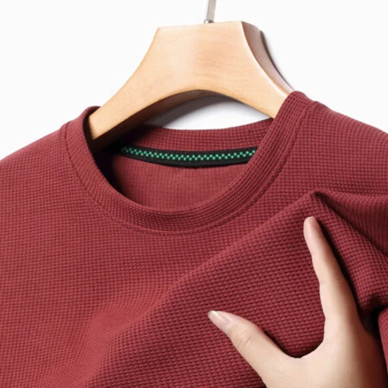 Men’s Summer Waffle T-shirt – Lightweight, Stylish & Breathable