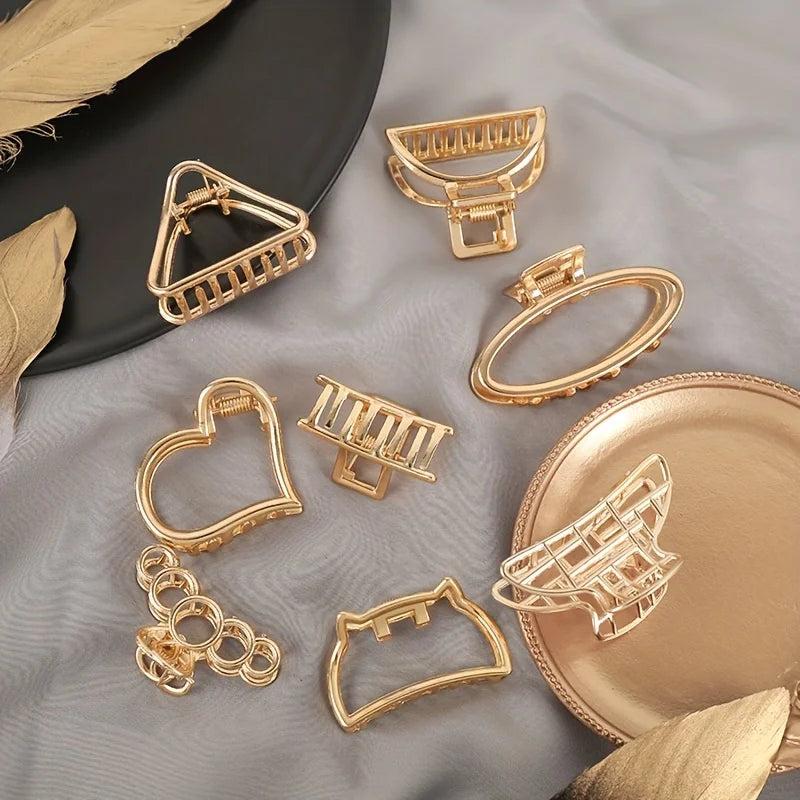 Gold Hair Claw Clips: Instant Elegance for Your Everyday