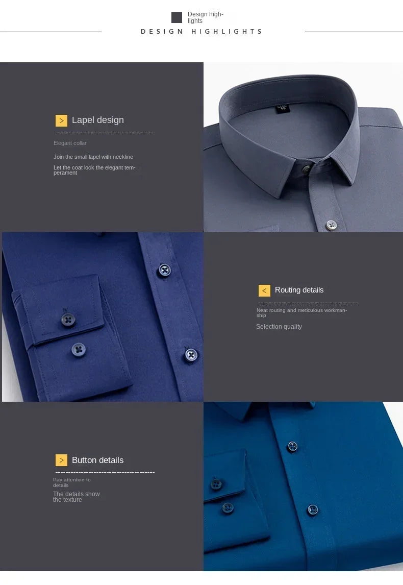 Men’s Slim Fit Satin Dress Shirt