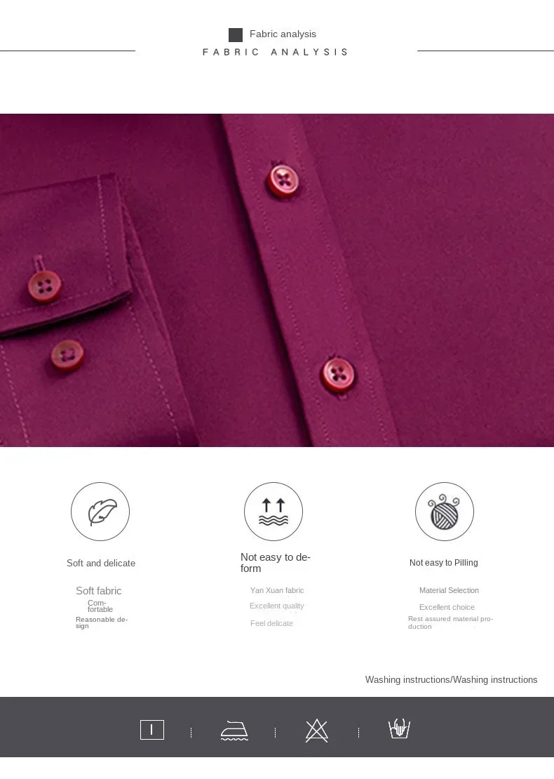 Men’s Slim Fit Satin Dress Shirt