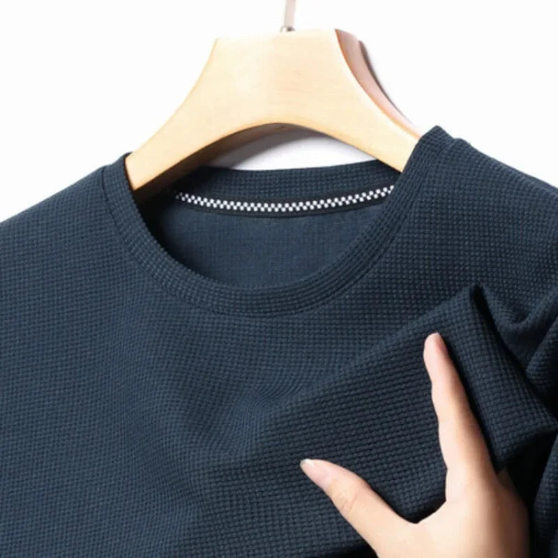 Men’s Summer Waffle T-shirt – Lightweight, Stylish & Breathable