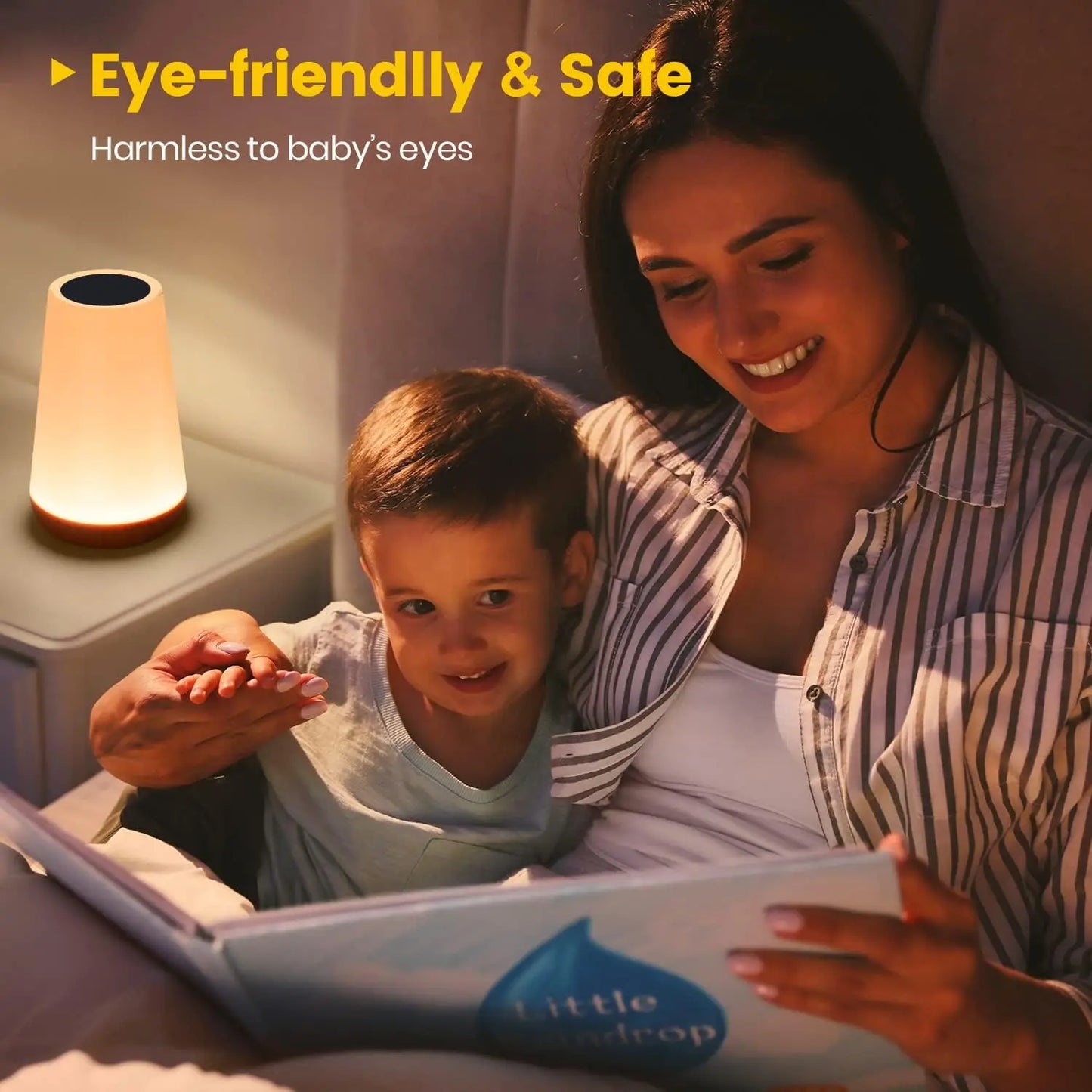 GB Touch & Remote Control Lamp – 13 Colors, Portable & USB Rechargeable