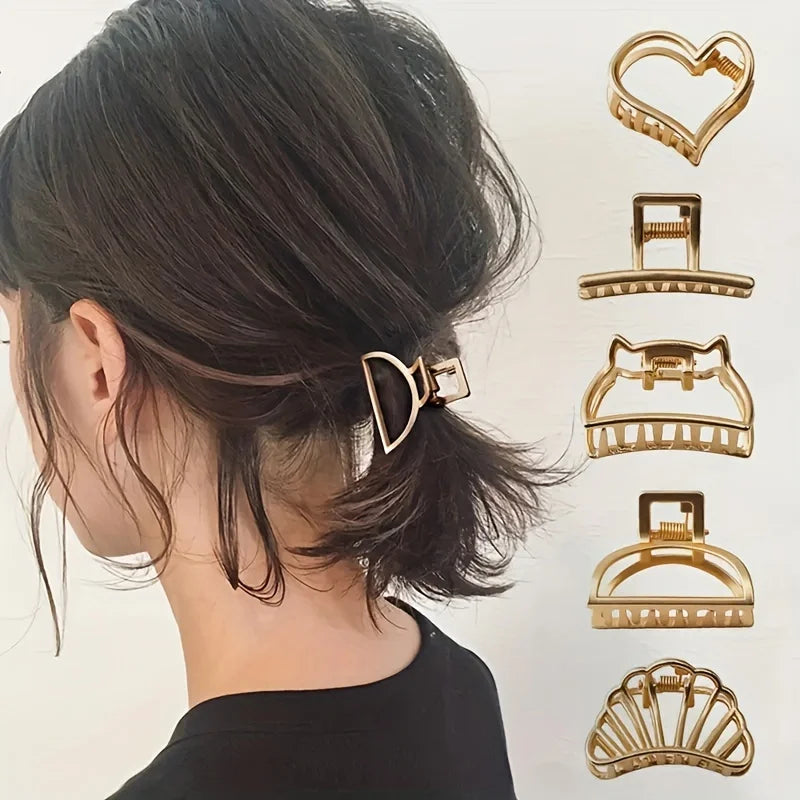 Gold Hair Claw Clips: Instant Elegance for Your Everyday