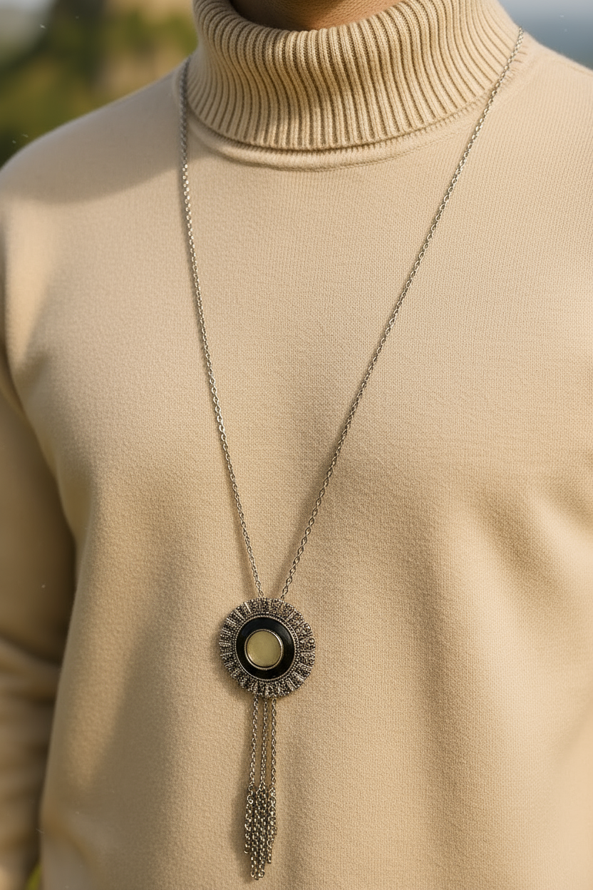 Men’s Elegant High Neck Knitted Sweater&nbsp;